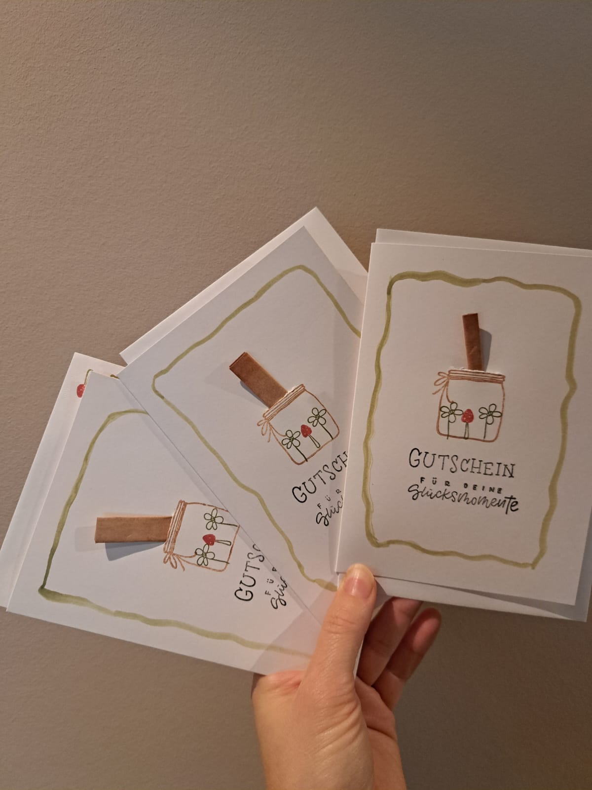 Handgefertigte Karte